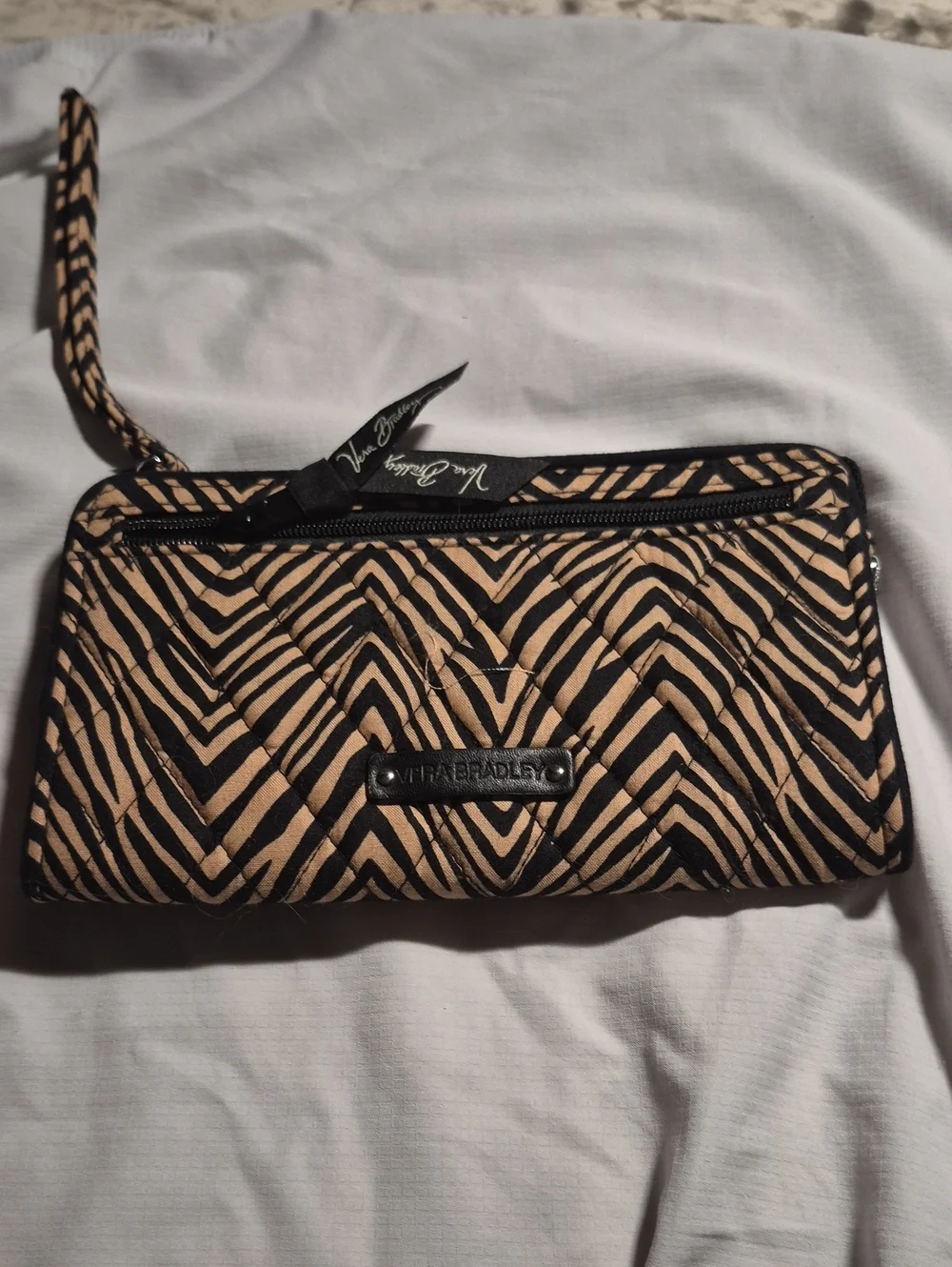 Vera Bradley Wristlet Wallet In ZEBRA.